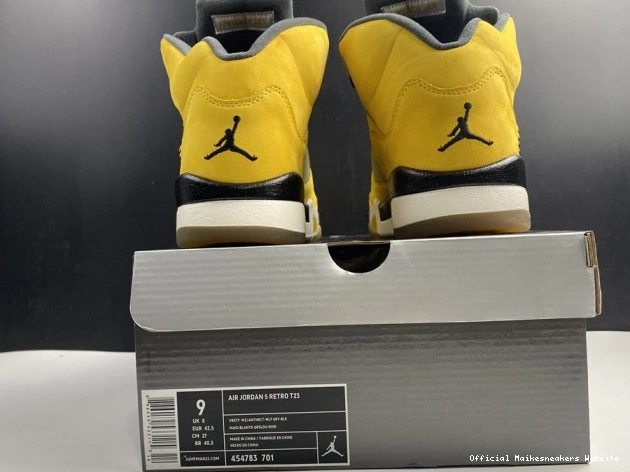 Official Maikesneakers Air Retro 5 454783-701 T23 Jordan Tokyo 0715